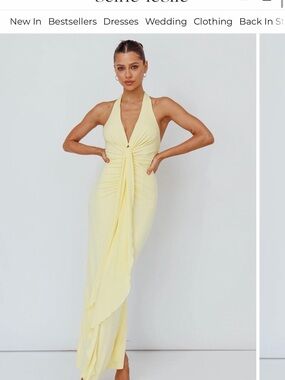chinese dress ladies Italia Azure Crossover Halterneck Maxi Dress Sun
